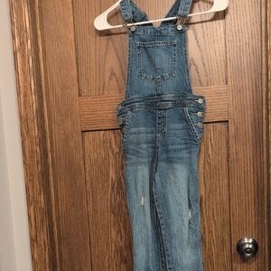 Cat & Jack Denim Distressed Overalls for Girls
